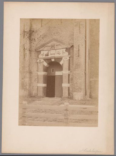 Entrance on the north side of the Great Church in Hindeloopen