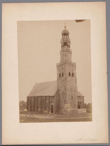 Northwest side of the Great Church in Hindeloopen