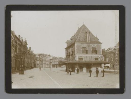 Street view with the Weigh House in Leeuwarden