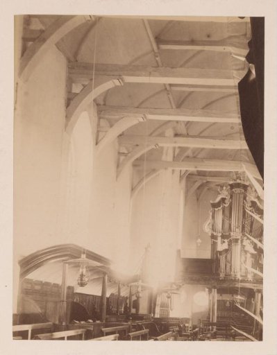 Interior of the Saint Vitus Church in Stiens