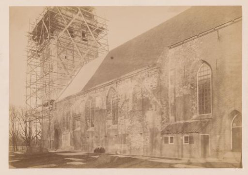 Saint Vitus Church in Stiens, during restoration work