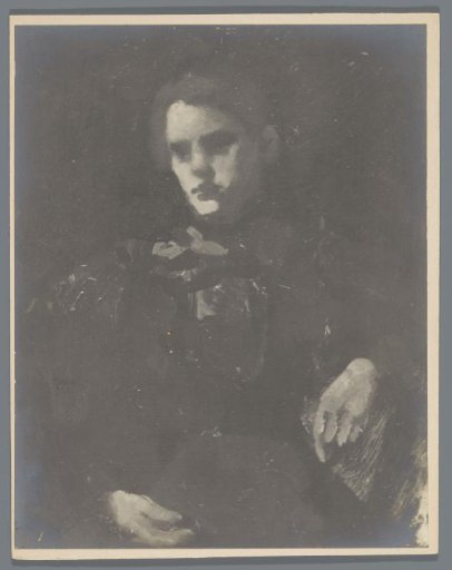 Photographic reproduction of the painting Portrait of a Woman after George Hendrik Breitner