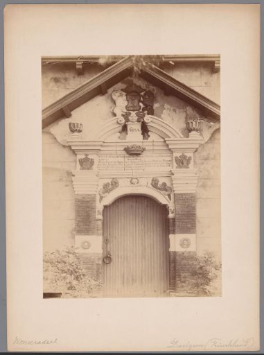 Portal of the Former Reformed Church at Dedgum, Demolished in 1889