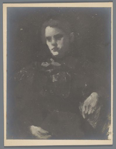 Photographic reproduction of the painting Portrait of a Woman after George Hendrik Breitner