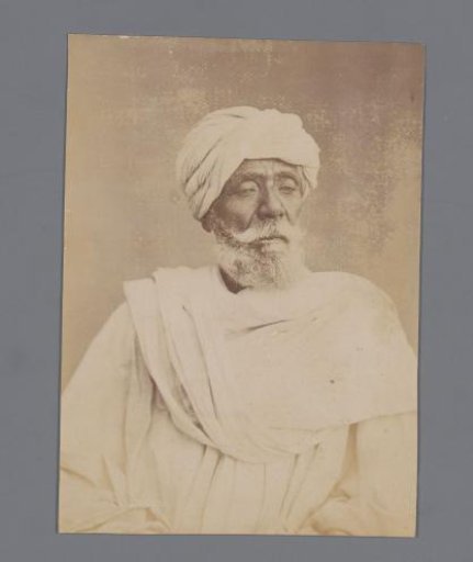 Portrait of a man with a turban