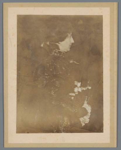 Portrait of Johanna Stam, the Wife of the Painter Herman van der Weele, Holding an Open Fan