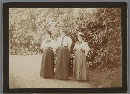 Group portrait of three women