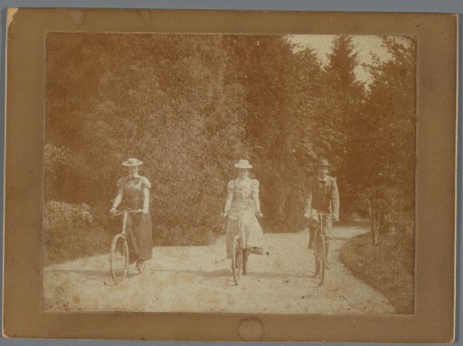 Group Portrait of a Party on Bicycles