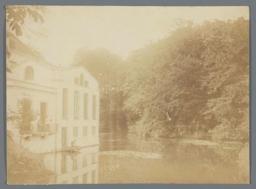 View of a country house by the water