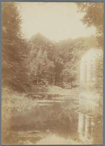 View of a country house by the water