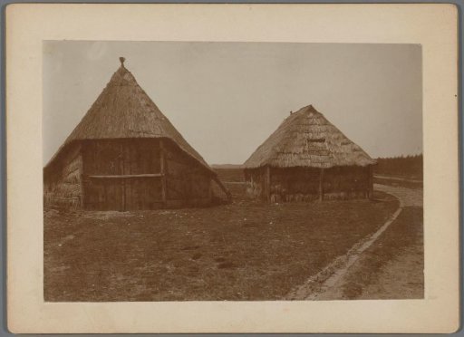 House and barn with thatched roofs in Hattem