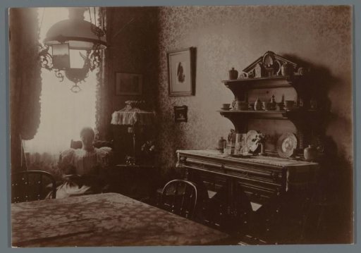 Portrait of Anna Gesiena Jonker reading by the window