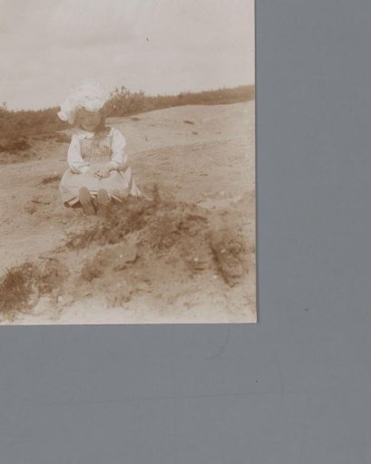 Portrait of an Unknown Girl in the Sand