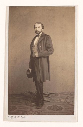 Portrait of the painter Laurens Alma Tadema, full-length