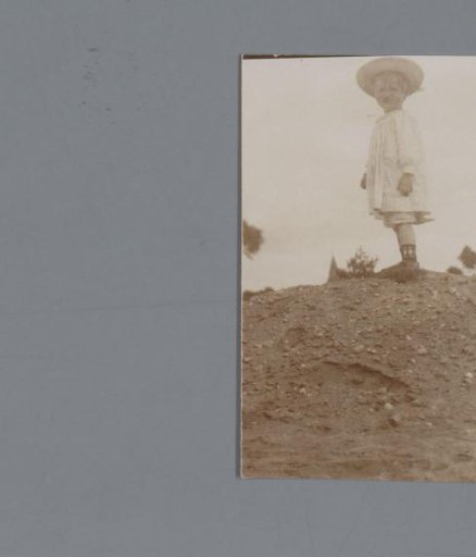 Portrait of a child on a sand dune