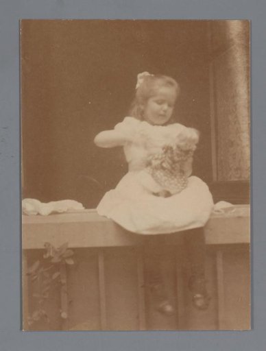Portrait of Johanna Geertruida van der Waals with a doll