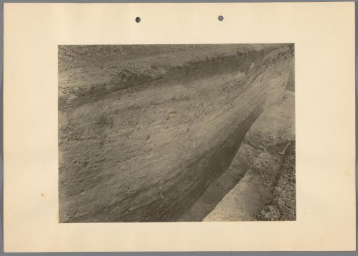 Exposed soil layers at archaeological excavations in Hungary