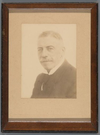 Portrait of an unknown man with a moustache