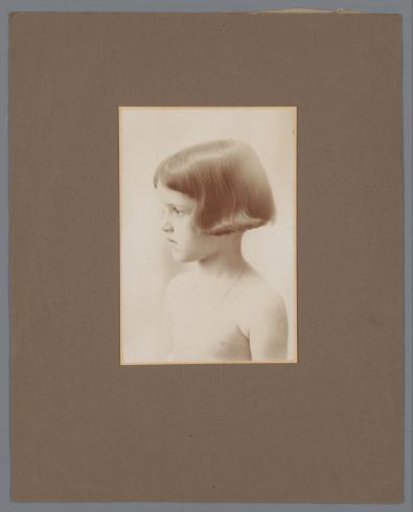 Portrait of a Nude Girl and Profile