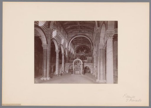 Interior of San Miniato al Monte in Florence, Italy