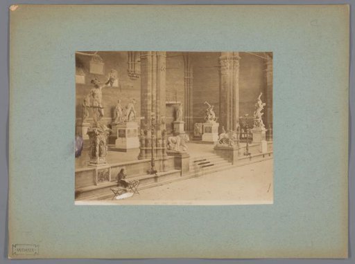 View of the Loggia dei Lanzi in Florence, Italy