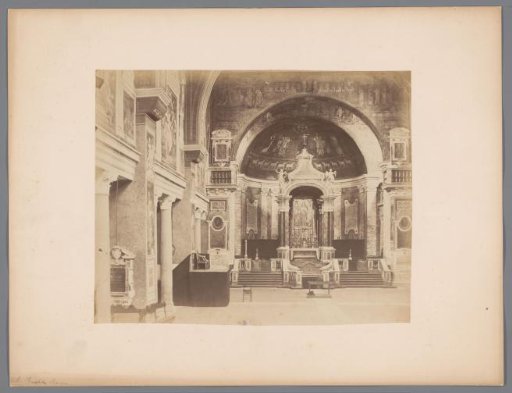 Interior of the Basilica of Santa Prassede in Rome