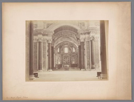 Interior of the Chiesa degli Angeli in Rome, Italy