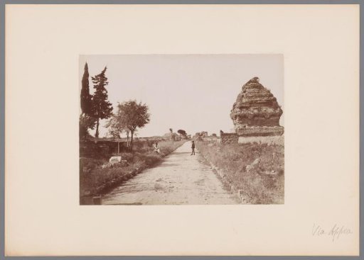 View of the Via Appia near Rome, Italy
