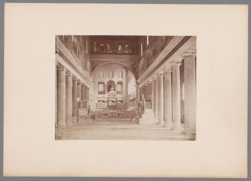 Interior of St. Lawrence Outside the Walls in Rome, Italy