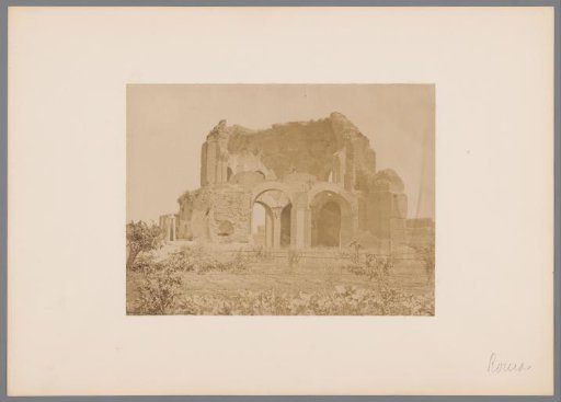 View of the Temple of Minerva Medica in Rome, Italy