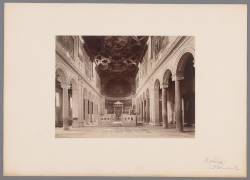 Interior of San Clemente in Rome, Italy