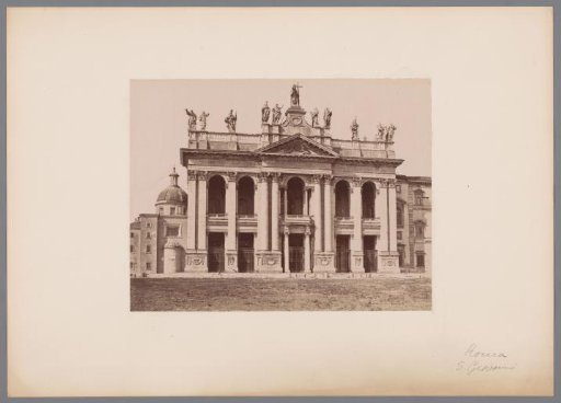 Facade of St. John Lateran in Rome, Italy