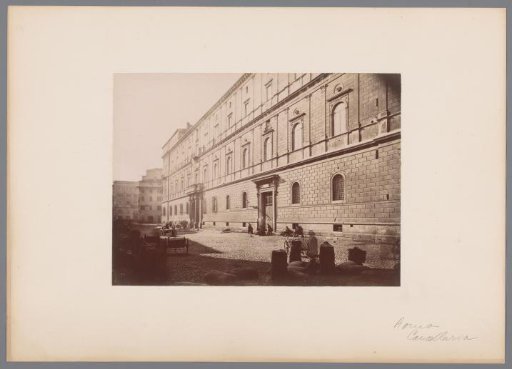 Exterior of the Palace of the Chancery in Rome, Italy