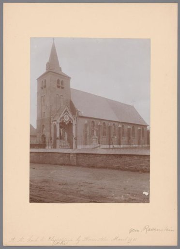 View of the Saint Lambertus Church in Huisseling
