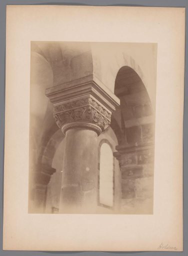 Capital of a column in the crypt of the Abbey Church at Rolduc