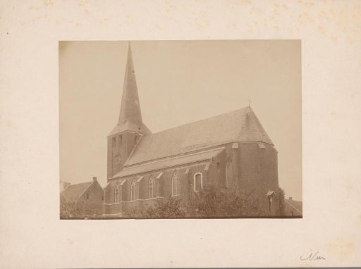 View of the old Saint Martin's Church in Neer
