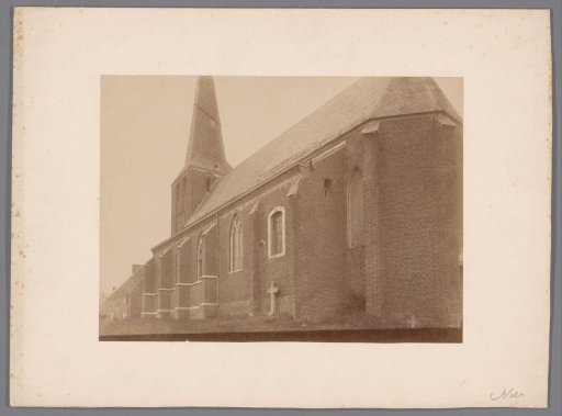 View of the old Saint Martin's Church in Neer