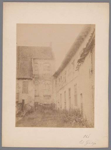 Courtyard of Castle Het Geudje in Ohé en Laak
