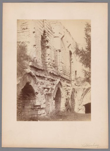 Part of the castle ruins in Valkenburg