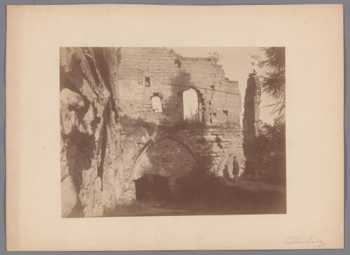 Knight's Hall of the castle ruins in Valkenburg