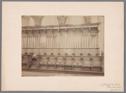 Choir Stalls in the Great or Our Lady's Church in Dordrecht