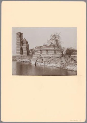 Part of the castle ruins in Batenburg