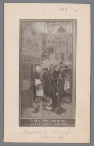 Photographic Reproduction of a Panel from a Polyptych with the Seven Works of Mercy: Feeding the Hungry, by the Master of Alkmaar