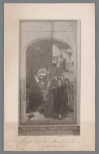 Photographic Reproduction of a Panel from a Polyptych with the Seven Works of Mercy: Visiting the Sick, by the Master of Alkmaar