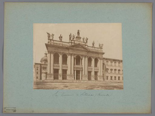 Façade of the Basilica of Saint John Lateran in Rome, Italy