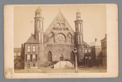 Front facade of the Ridderzaal on the Binnenhof in The Hague