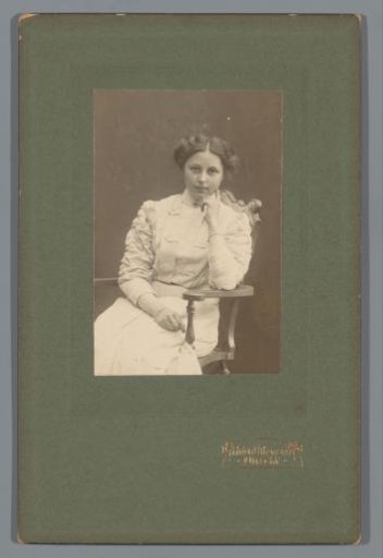 Portrait of Jeanne Enkelaar, wife of G.N.P. van Eijk