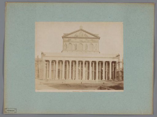 Façade of the Basilica of Saint Paul Outside the Walls in Rome