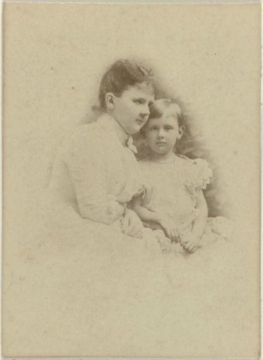 Portrait of Emma, Queen-Regent of the Netherlands, and Wilhelmina, Queen of the Netherlands