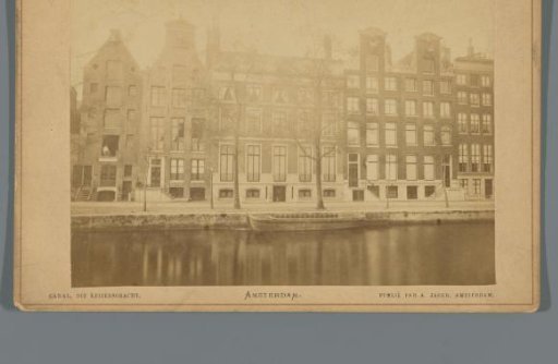 View of a row of houses on the Keizersgracht in Amsterdam